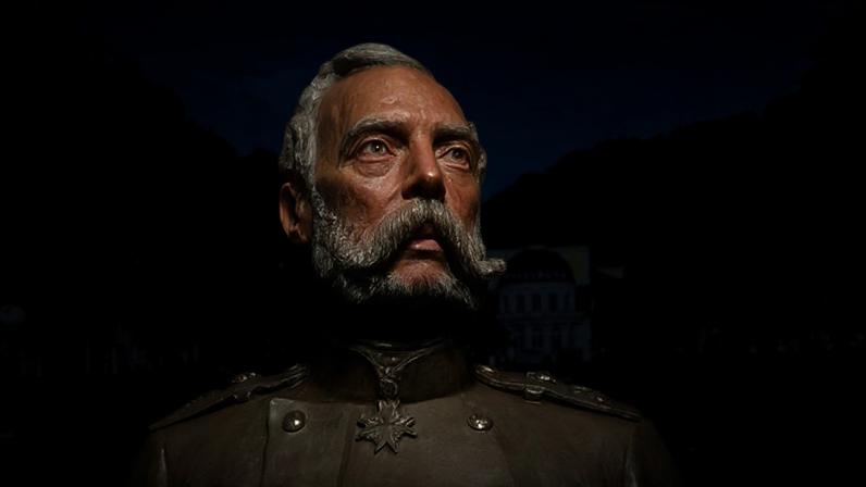 Busto do czar Alexandre 2º em Bad Ems, na Alemanha, marca história da identidade nacional ucraniana