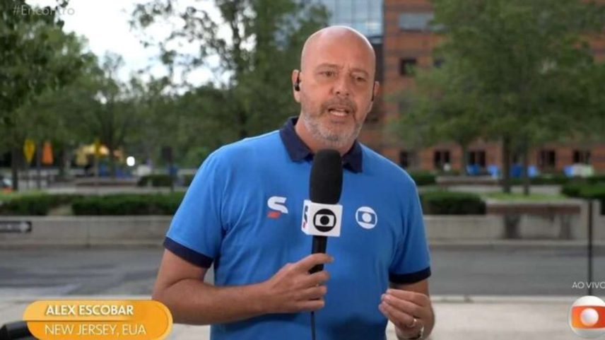 Repórter da Globo, Alex Escobar passa mal durante entrada ao vivo
