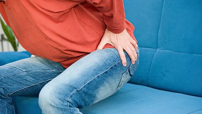 Ciático inflamado ou síndrome do piriforme.