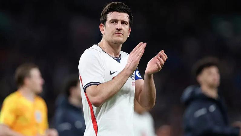 Harry Maguire no amistoso entre Inglaterra e Japão