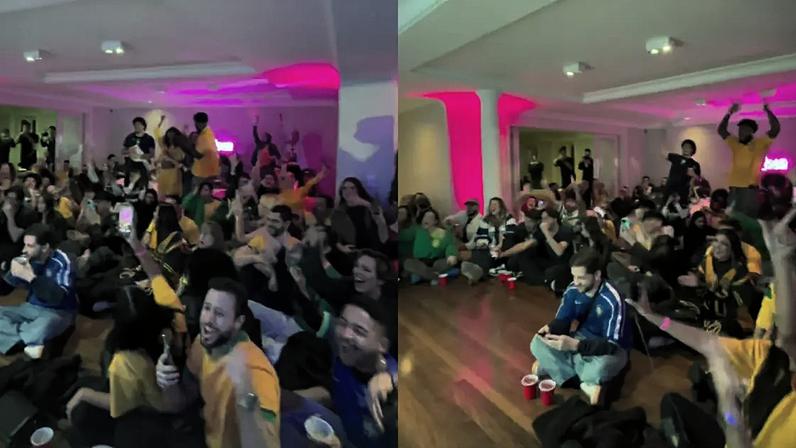 O primeiro gol da Seleção Brasileira foi comemorado em grande estilo pelos creators presentes na TT House