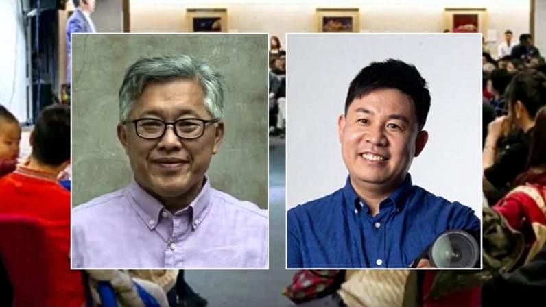 Os pastores Ezra Jin Mingri e Sun Cong. (Foto: China Aid).