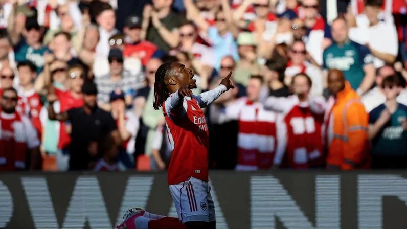 Eberechi Eze é um dos destaques do Arsenal, da Inglaterra, mas errou pênalti na final da Liga dos Campeões da Europa –