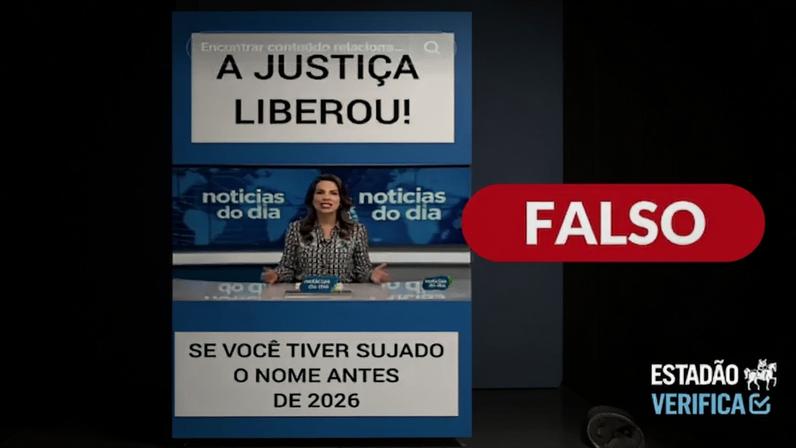 Vídeo engana usuários no TikTok ao afirmar que lei permitiria ‘limpar nome’ de inadimplentes sem que ocorra o pagamento da dívida