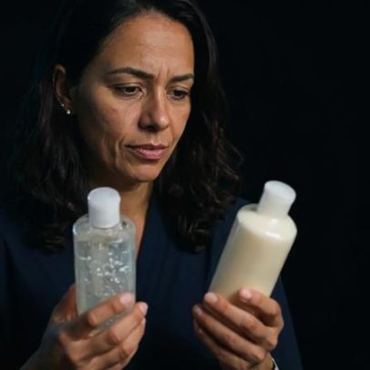 Eficácia de shampoo transparente: aparência pode enganar