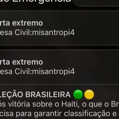 Alerta da Defesa Civil assusta famosos
