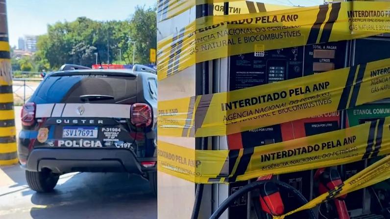 COMBUSTÍVEL SUJO - Bomba lacrada pela ANP em Sorocaba (SP): setor virou alvo de facções criminosas