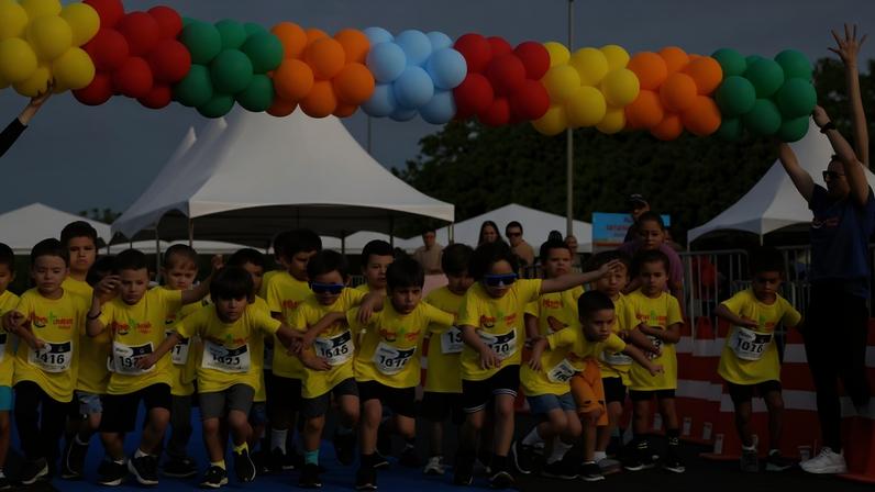 A corrida infantil promovida pelo Correio ocorre a partir das 8h - (crédito: Guilherme Felix CB/DA Press)