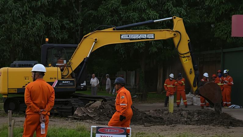 Os 100 mil litros furtados por meio de escavação e acesso à tubulação da Transpetro equivalem à carga de quatro caminhões-tanque - (crédito: Ed Alves/CB/D.A Press)