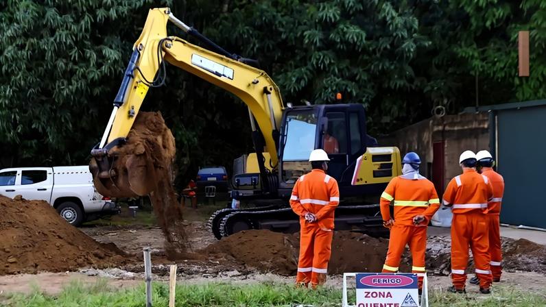 Suspeitos alugaram um imóvel em Ceilândia distante cerca de 5 metros do oleoduto - (crédito: Ed Alves/CB/D.A Press)