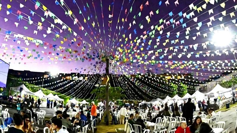 Festas juninas são diversão garantida para todas as idades - (crédito: Ed Alves/CB)