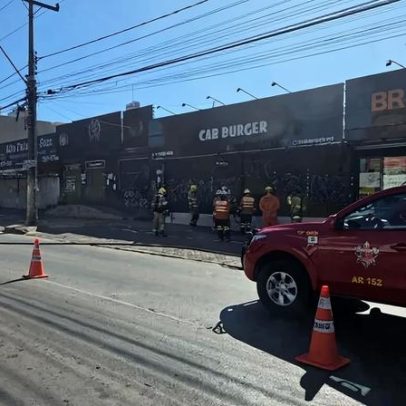 Incêndio atinge hamburgueria em Ceilândia e mobiliza bombeiros