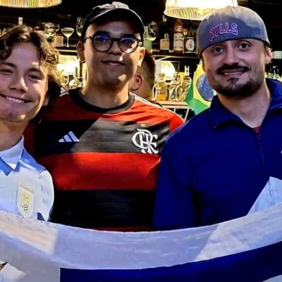 Nicolás Lugano, filho de ídolo uruguaio, assiste a jogo em Brasília