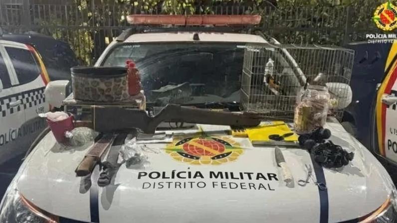 Doze são detidos em caso de rinha de galos em Planlatina - (crédito: BPMA/Divulgação)