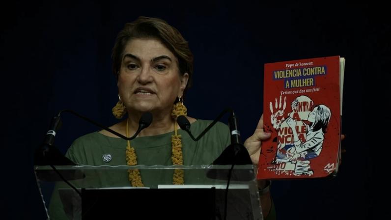 Ministra durante o debate do Correio "O Brasil pelas mulheres: Formação para uma cultura de proteção" em março deste ano - (crédito: Marcelo Ferreira/CB/D.A Press)