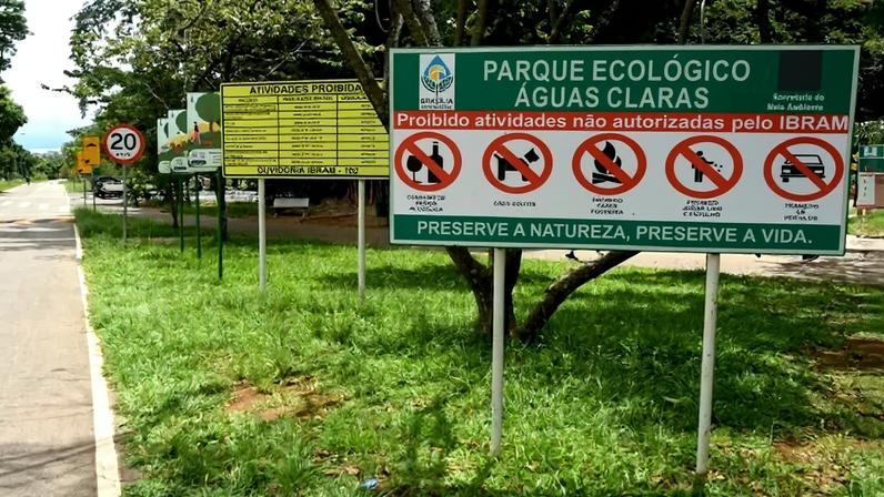 Um poço artesiano em Águas Claras ajudará a reduzir os impactos financeiros e hídricos do parque - (crédito: Marcelo Ferreira/CB/D.A Press)