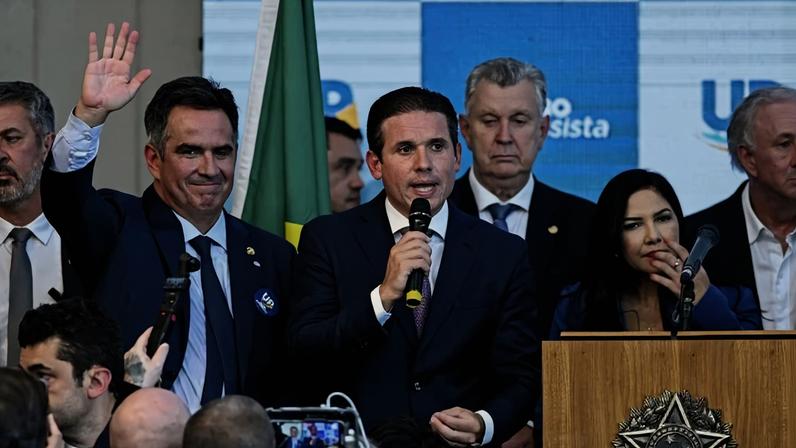 Ciro Nogueira já foi alvo de operação da PF no caso. Contra Hugo Motta, não houve nenhuma diligência - (crédito: Andressa Anholete/Agência Senado)
