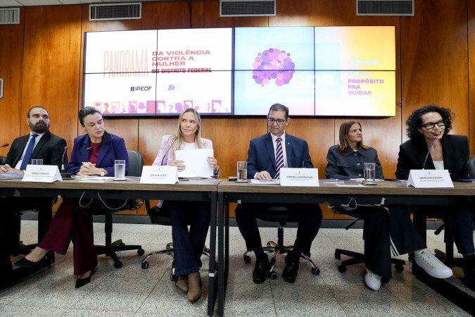 Lançamento do Panorama da Violência Contra a Mulher no Distrito Federal - (crédito: Paulo H. Carvalho/ Agência Brasília)