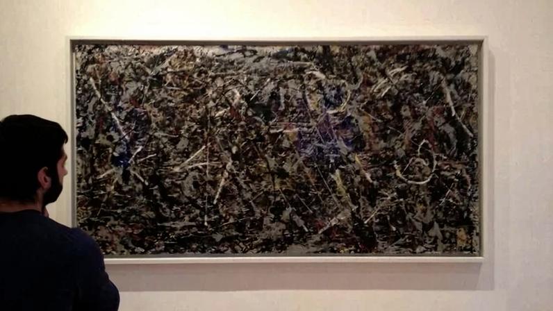 Alquimia, de Jackson Pollock: os cientistas transformaram imagens em conjuntos de dados e examinaram a organização espacial das formas e das cores nas pinturas - (crédito: Detlef Schobert/Divulgação )