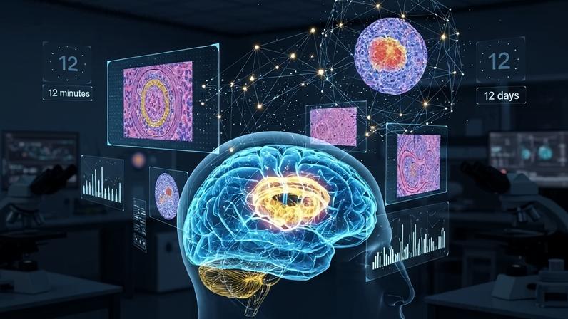 A inteligência artificial Hetairos acelera o diagnóstico de tumores cerebrais de dias para minutos, revolucionando a medicina. - (crédito: Flow)