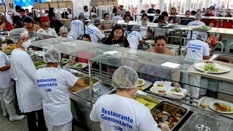 Unidades de Arniqueira e do Sol Nascente/Pôr do Sol estão respectivamente recebendo usuários dos restaurantes comunitários da Estrutural e de Ceilândia Norte - (crédito: Divulgação/Sedes-DF)