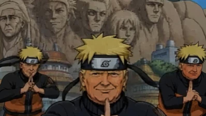 Trump de naruto - (crédito: Reprodução/Redes Sociais/Truth Social)