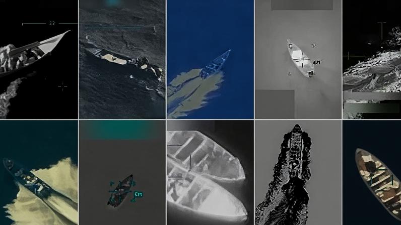 Montagem mostra 10 momentos em que as forças armadas dos EUA alvejaram embarcações em águas internacionais