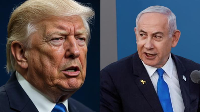 O presidente dos EUA, Donald Trump, e o primeiro-ministro de Israel, Benjamin Netanyahu