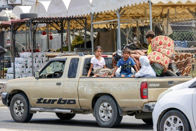Crianças na guerra - (crédito: MAHMOUD ZAYYAT / AFP)