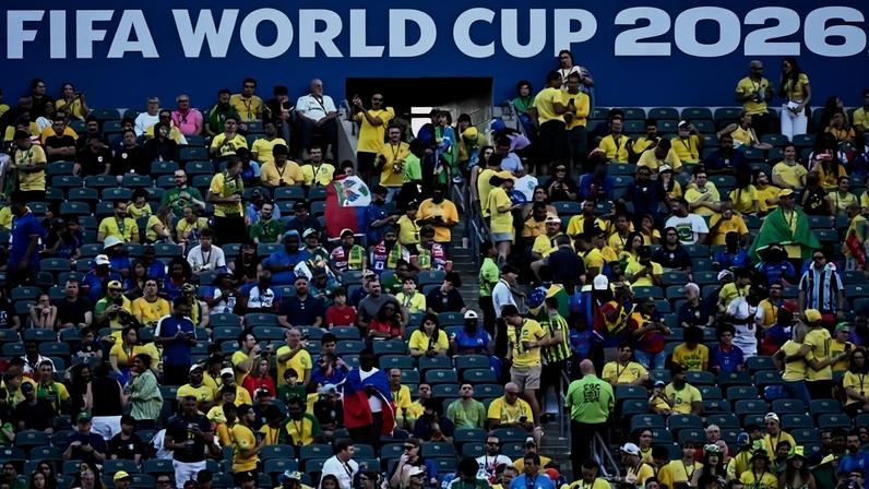 Torcedores de Brasil e Haiti dividem as arquibancadas do Century Link Field, na Filadélfia, palco da partida entre as seleções na Copa do Mundo de 2026 - (crédito: AFP)