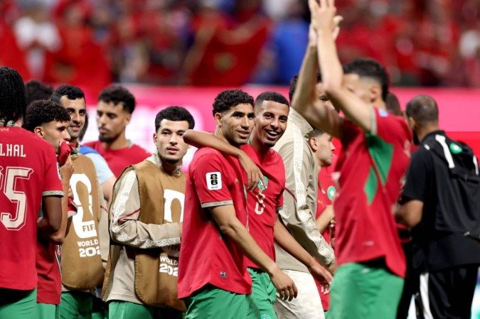 A Seleção Marroquina foi aos sete pontos e ficou com a vice-liderança da chave, liderada pelo Brasil. Já a Seleção Haitiana se despediu do Mundial na lanterna do Grupo C, sem somar pontos - (crédito: Kevin C. Cox / GETTY IMAGES NORTH AMERICA / Getty Images via AFP)