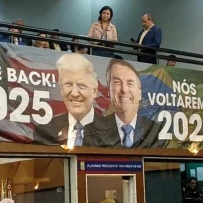 Câmara de Belo Horizonte é decorada com banners pró-Trump
