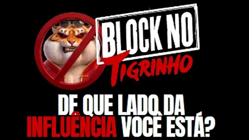 Batizada de Block no Tigrinho, a campanha foi lançada pelo coletivo 342 Artes - (crédito: Reprodução/blocknotigrinho)