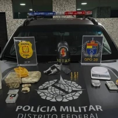 Suspeito de tráfico em Santa Maria é detido com arma e entorpecentes