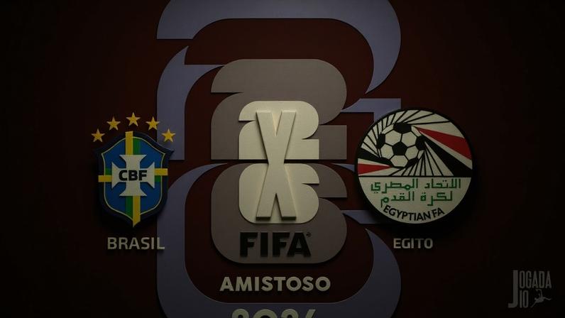 Brasil e Egito se enfrentam em Cleveland - (crédito: Arte: Jogada10)