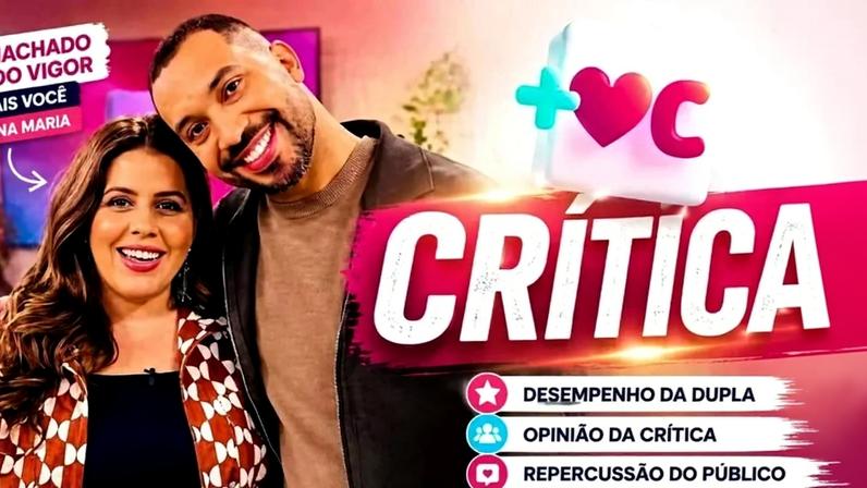 Tati Machado e Gil do Vigor mostram força própria no Mais Você sem Ana Maria Braga - (crédito: Observatorio da TV)