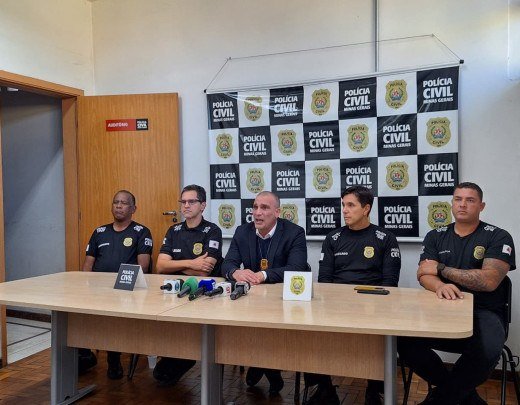 As informações foram apresentadas em coletiva de imprensa pelo Departamento Estadual de Investigação de Homicídios e Proteção à Pessoa (DHPP) - (crédito: Sofia Maia/EM/DA.Press)