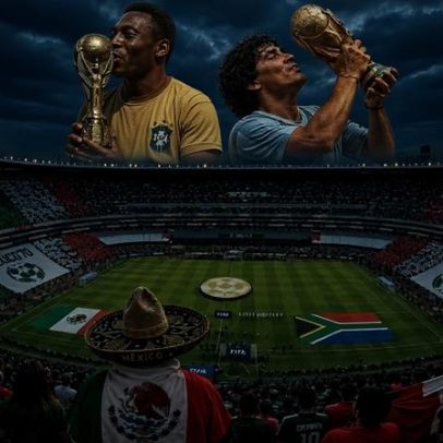 México e África do Sul entram em campo na abertura da Copa no Estádio Azteca
