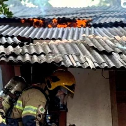 Incêndio em casa no Arapoanga não houve feridos