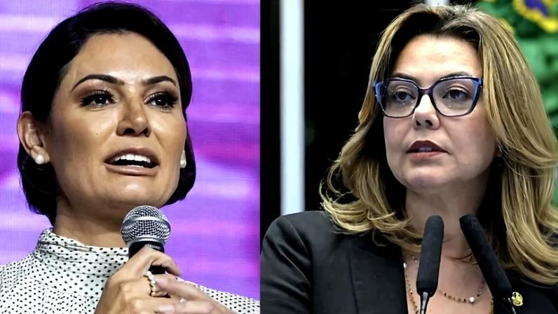 Michelle Bolsonaro e Leila do Vôlei lideram corrida ao Senado segundo pesquisa Correio/OPINIÃO Inteligência Política - (crédito: Montagem: Ed Alves/CB e Waldemir Barreto/Agência Senado )