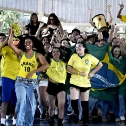 Copa do Mundo inspira trote do 3º ano no Cemeit
