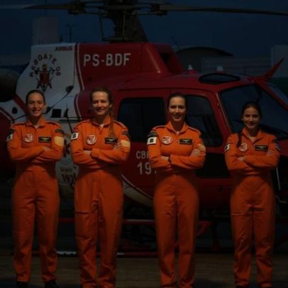 Mulheres lideram resgates aéreos no DF