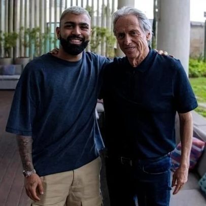 Gabigol e Jorge Jesus se reencontram no Rio e agitam torcedores