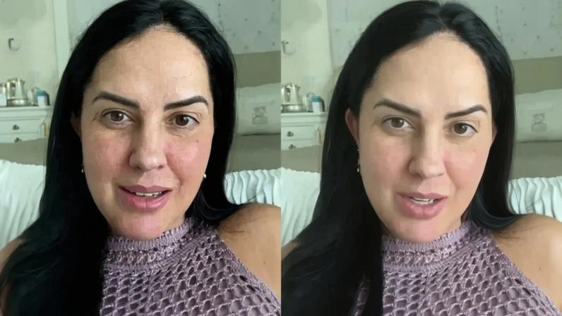 Graciele Lacerda explica resultado da biópsia após filha retirar nódulo - (crédito: Observatorio dos Famosos)