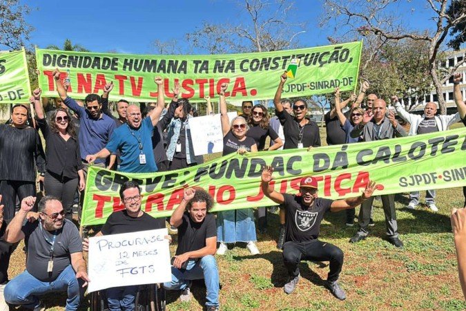 Jornalistas da Rádio e TV Justiça iniciam greve - (crédito: Divulgação/SJPDF)