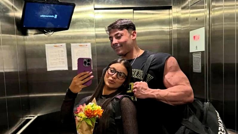 Catarina contou que conheceu Gabriel antes de ele ganhar fama nas redes sociais e disse ter encontrado uma pessoa fisicamente muito diferente - (crédito: Reprodução/Redes sociais)