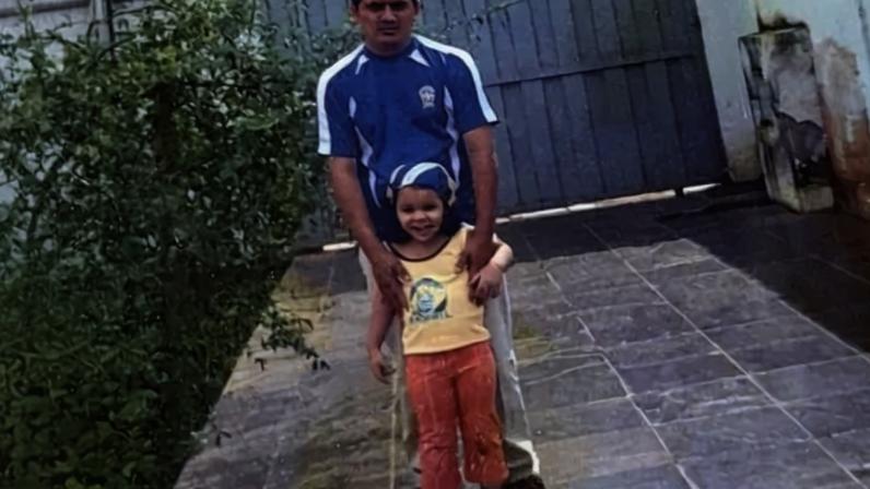 Aos 3 anos, quando a Seleção conquistou o penta: uma das minhas fotos preferidas - (crédito: Arquivo pessoal)