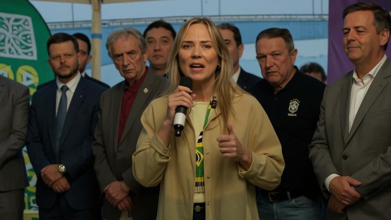 Governadora fez afirmação durante cerimônia no Setor de Clubes Esportivos Sul - (crédito: Beatriz Mascarenhas/CB)