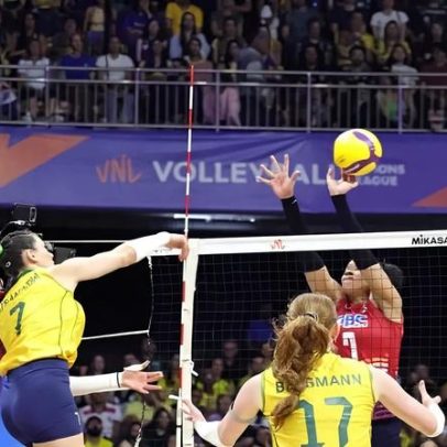 Brasil vence República Dominicana e continua invicto na VNL