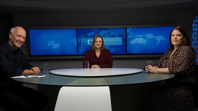 O ex-governador José Roberto Arruda, pré-candidato do PSD ao Buriti, foi entrevistado pelas jornalistas Denise Rothenburg e Ana Maria Campos, no CB.Poder - (crédito: Davi Pereira/CB/D.A Press)